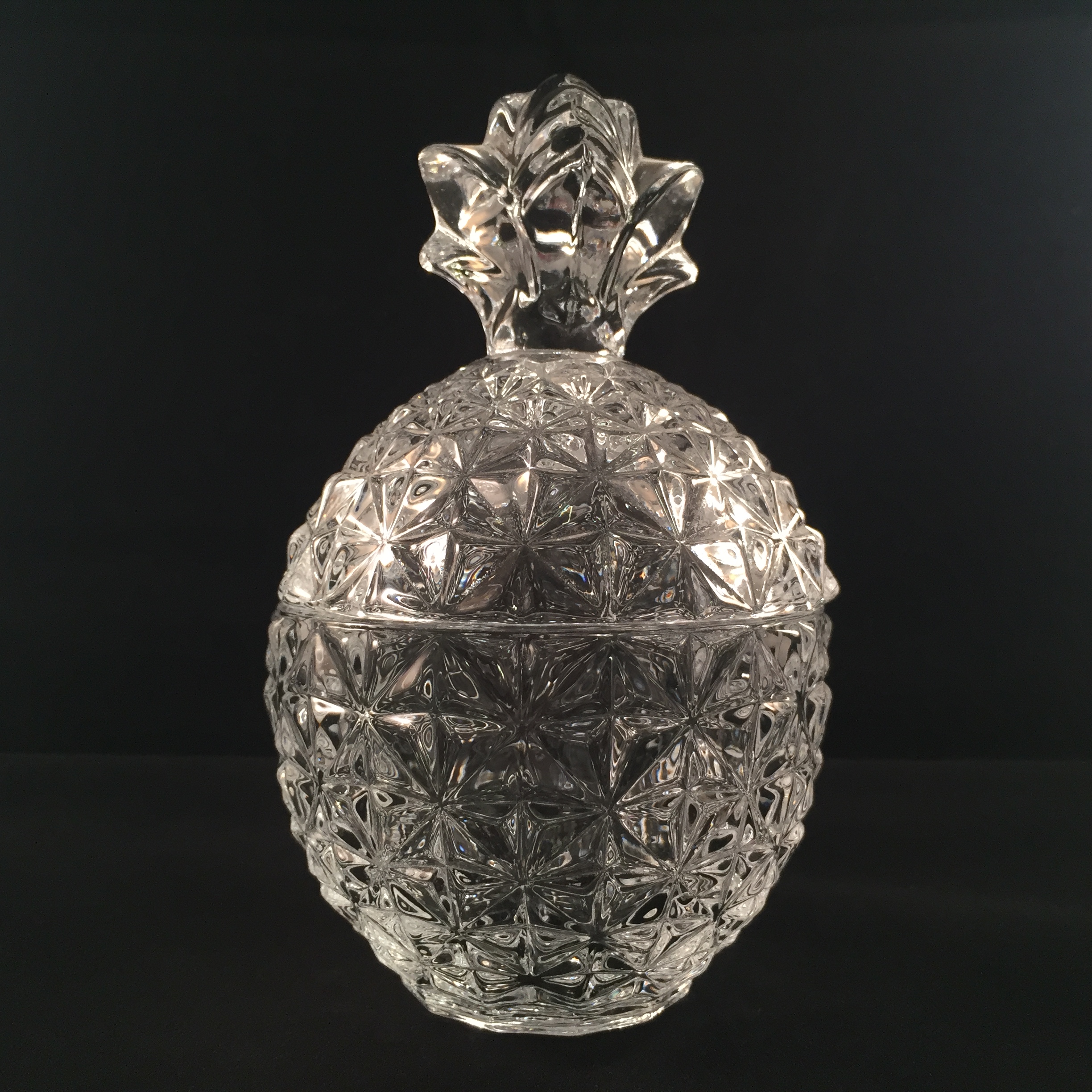 Clear Deluxe Cut Glass Pineapple Delight Homewares Wholesale Candle