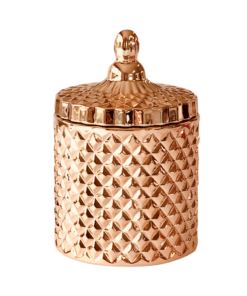 Rose Gold Geo Jar