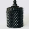 Matte Black Geo Jar